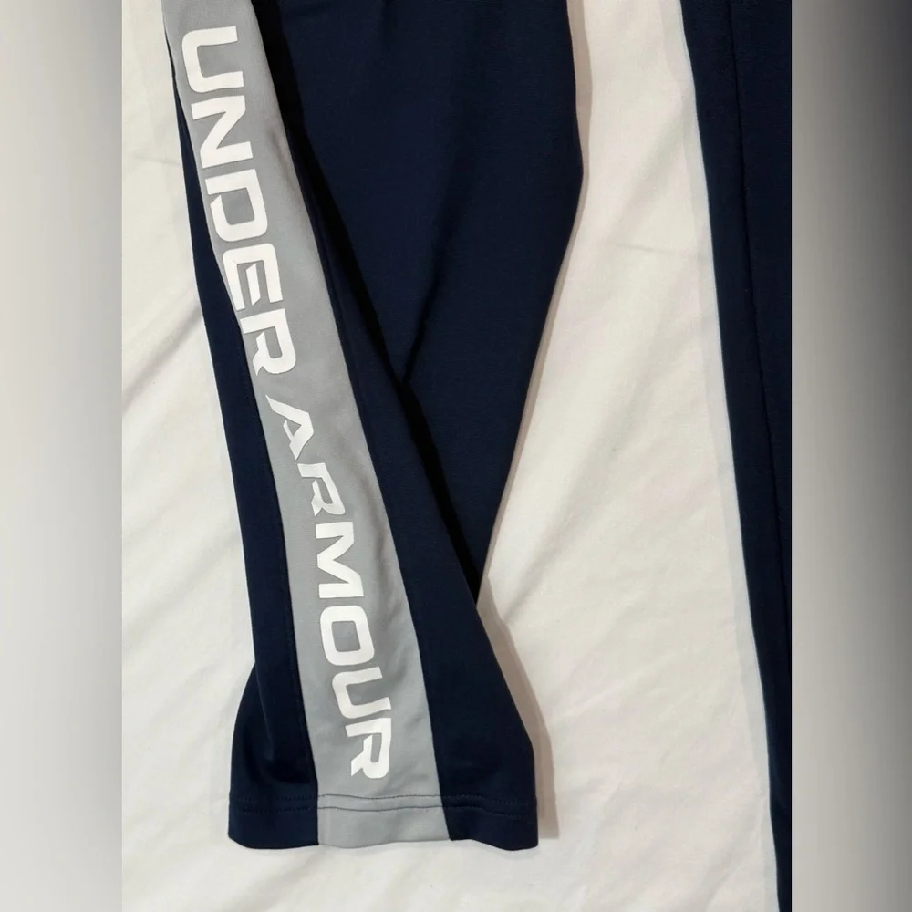 Under Armour Mens XXL Navy Loose Fit Training Track Pants Drawstring